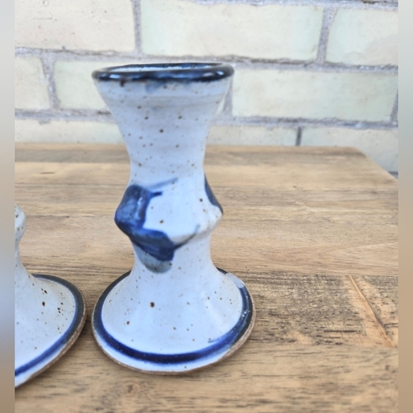 Hand Crafted Pottery Candle Sticks - Picture 2 of 9